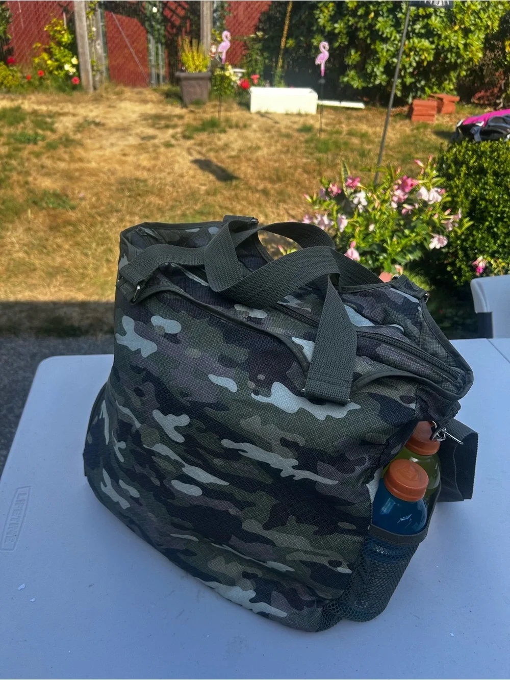 Thirty One All Pro Tote Bag Men's Camouflage with Shoulder Strap Sz 16”X15”X9”